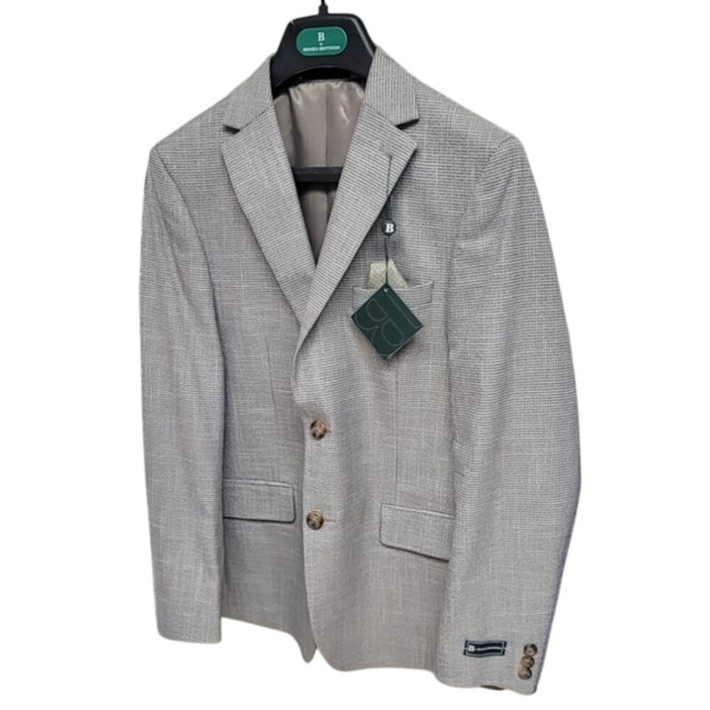 B By Brooks Brothers Big Boys Classic Stretch Suit Jacket 6072 18R